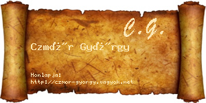 Czmór György névjegykártya